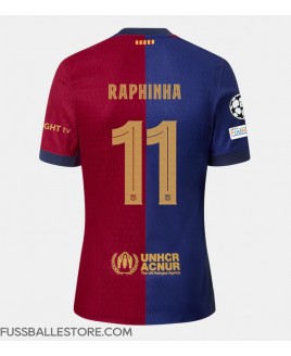 Günstige Barcelona Raphinha Belloli #11 Heimtrikot 2024-25 Kurzarm